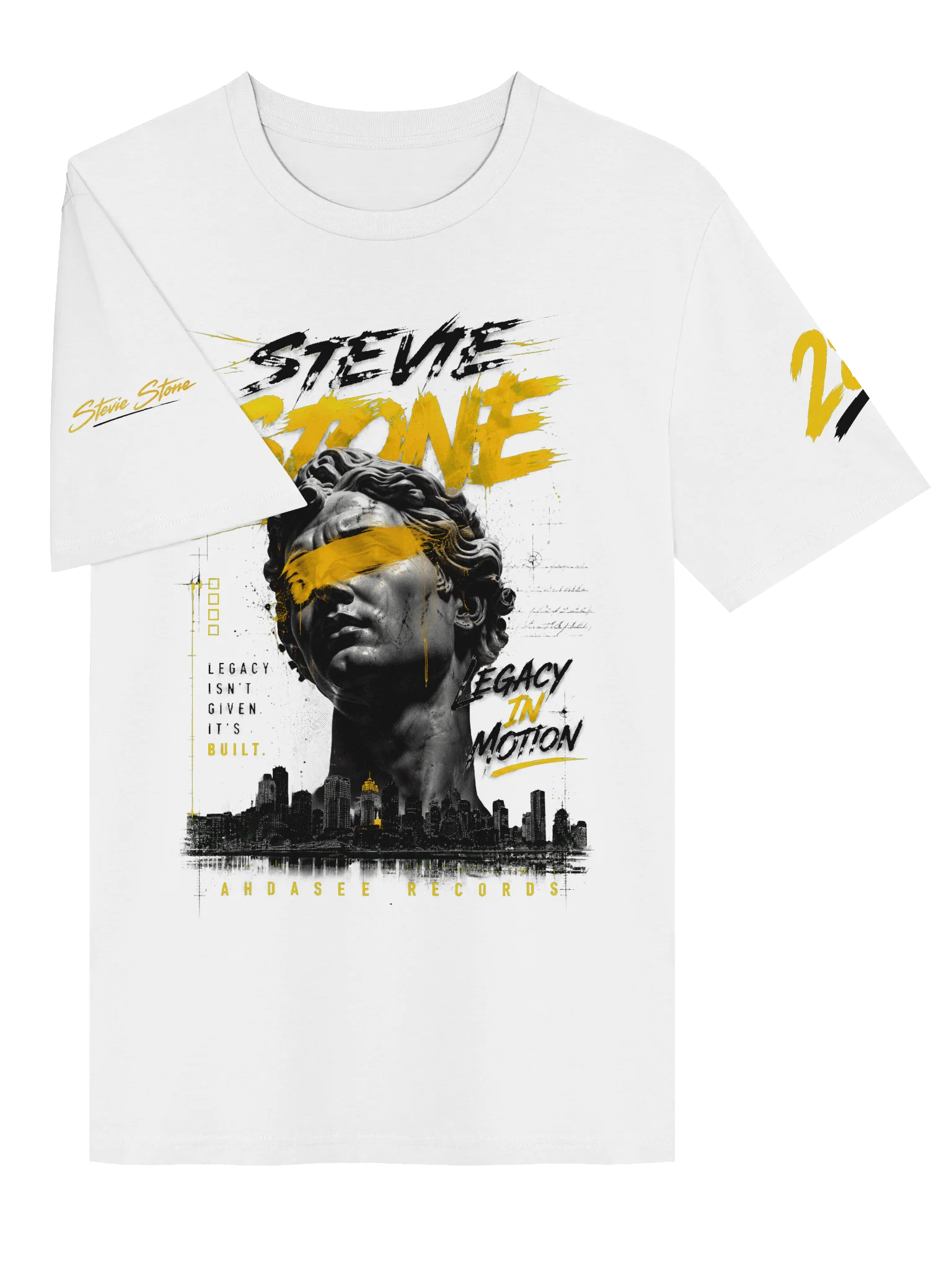 Stevie Stone “Legacy In Motion” Premium Tee — White Edition Inbox product image (3)