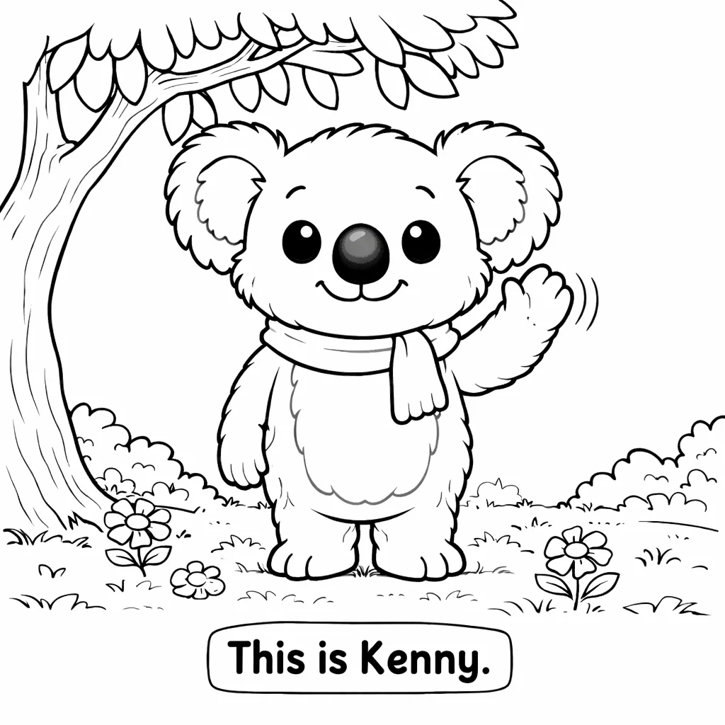 Kenny the Koala Spreads Kindness Coloring Book product image (2)