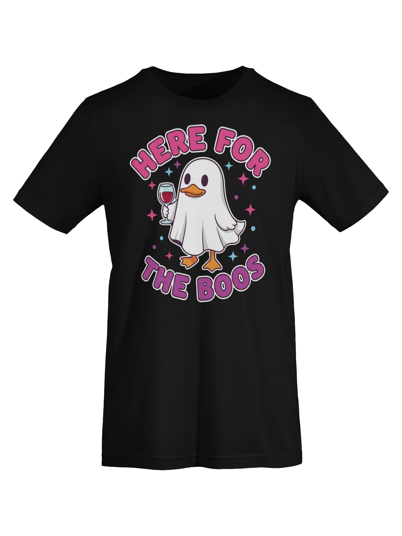 Here for the Boos Ghost Duck Halloween Tee product image (5)