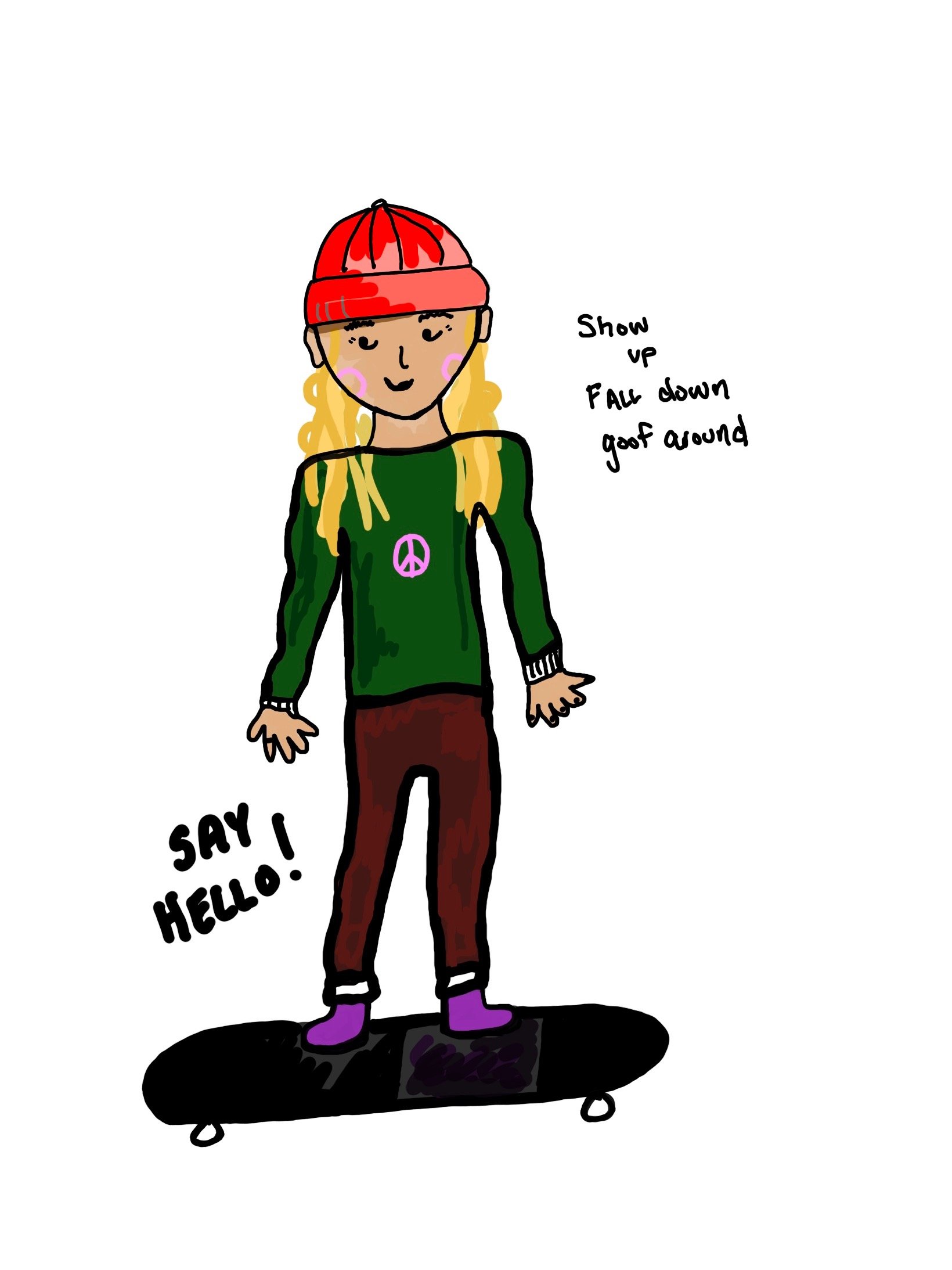 Skater Girl Sticker product image (1)