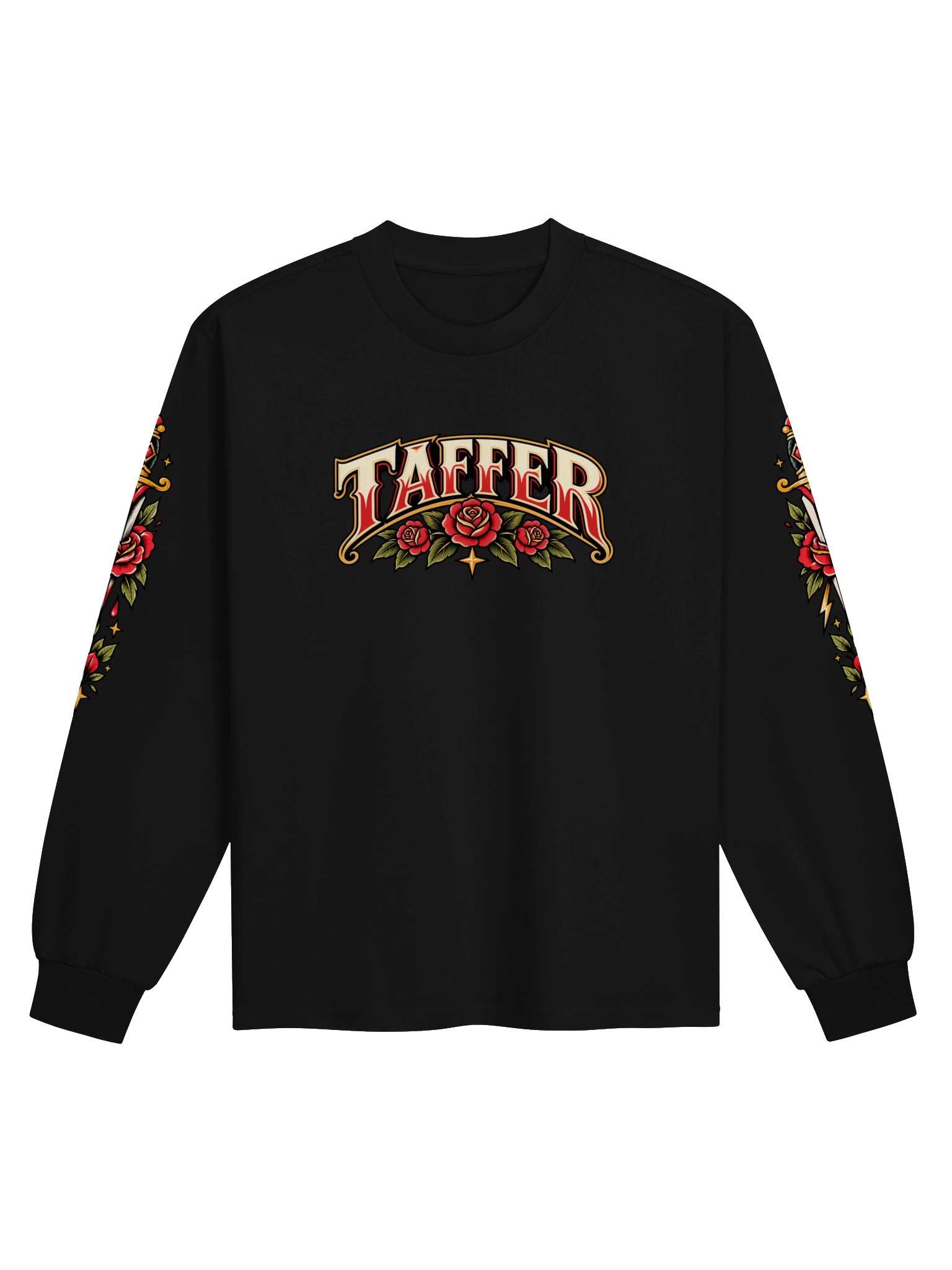 TAFFER Tatted Roses Long Sleeve Tee product image (1)