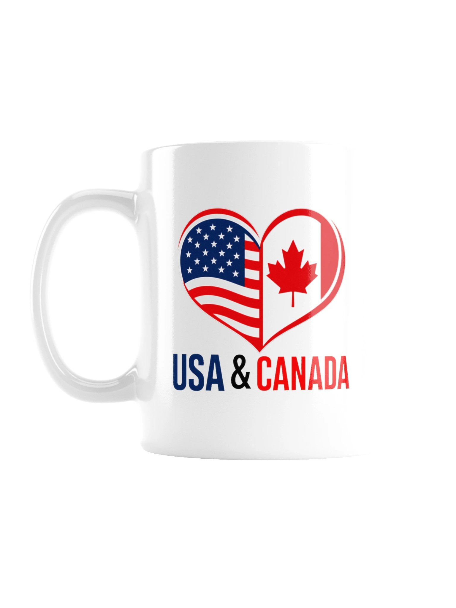 USA & Canada Friendship Heart-Flag Mug product image (1)