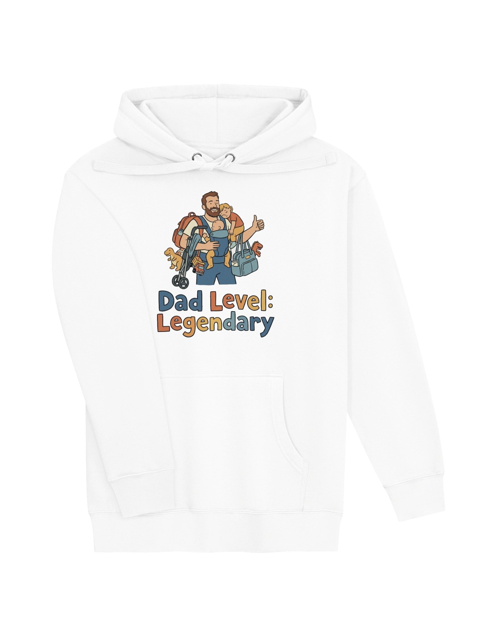 "Dad Level: Legendary" Premium Fleece Hoodie product image (3)