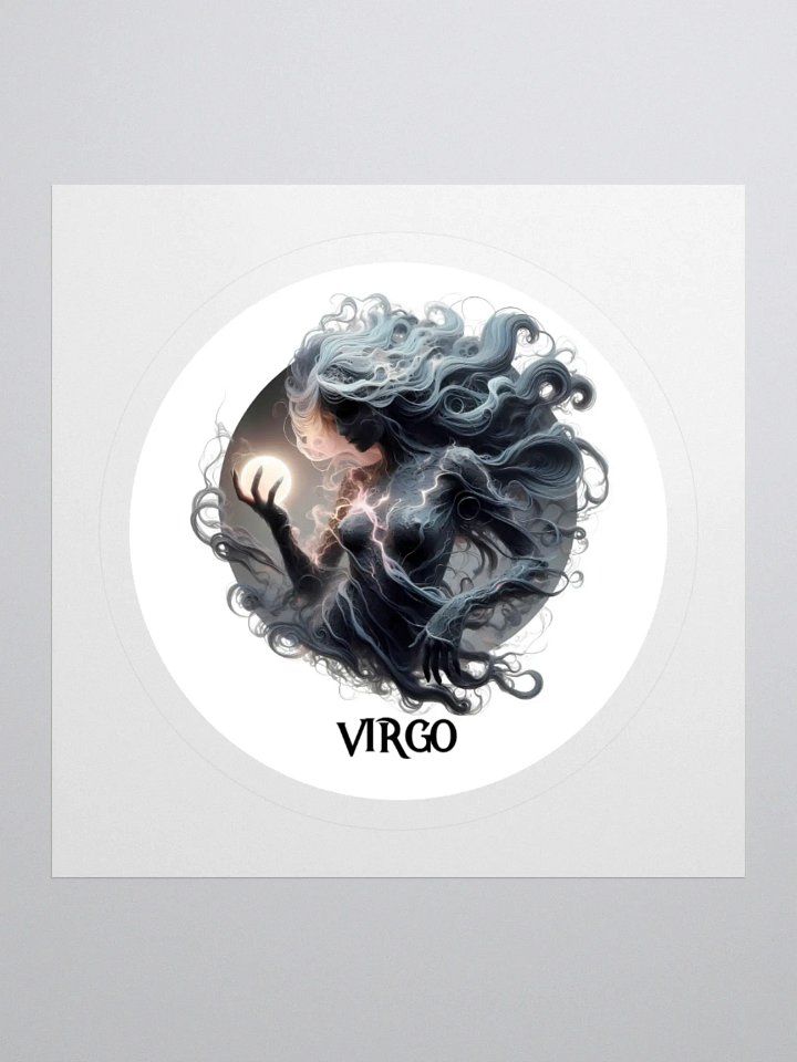 Mythical Virgo Zodiac Round Sticker product image (2)