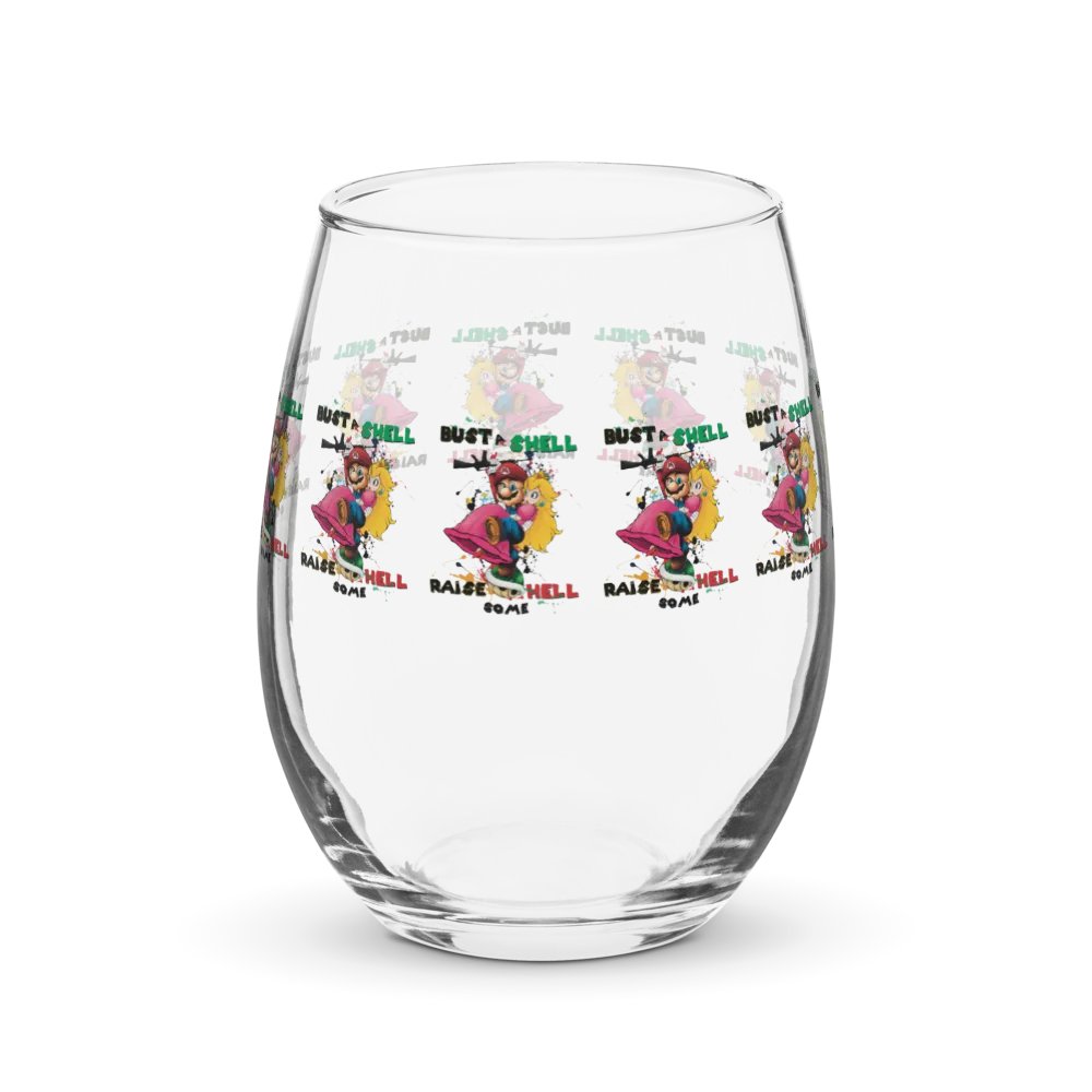 Bustin' Shells by StephyJ Stemless Wine Glass product image (4)