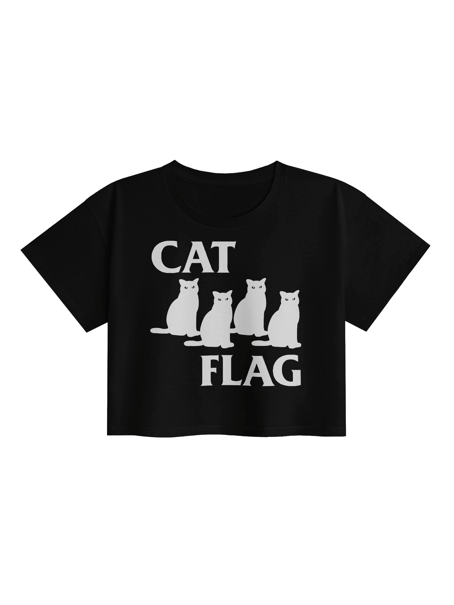Cat Flag - Crop Top product image (1)