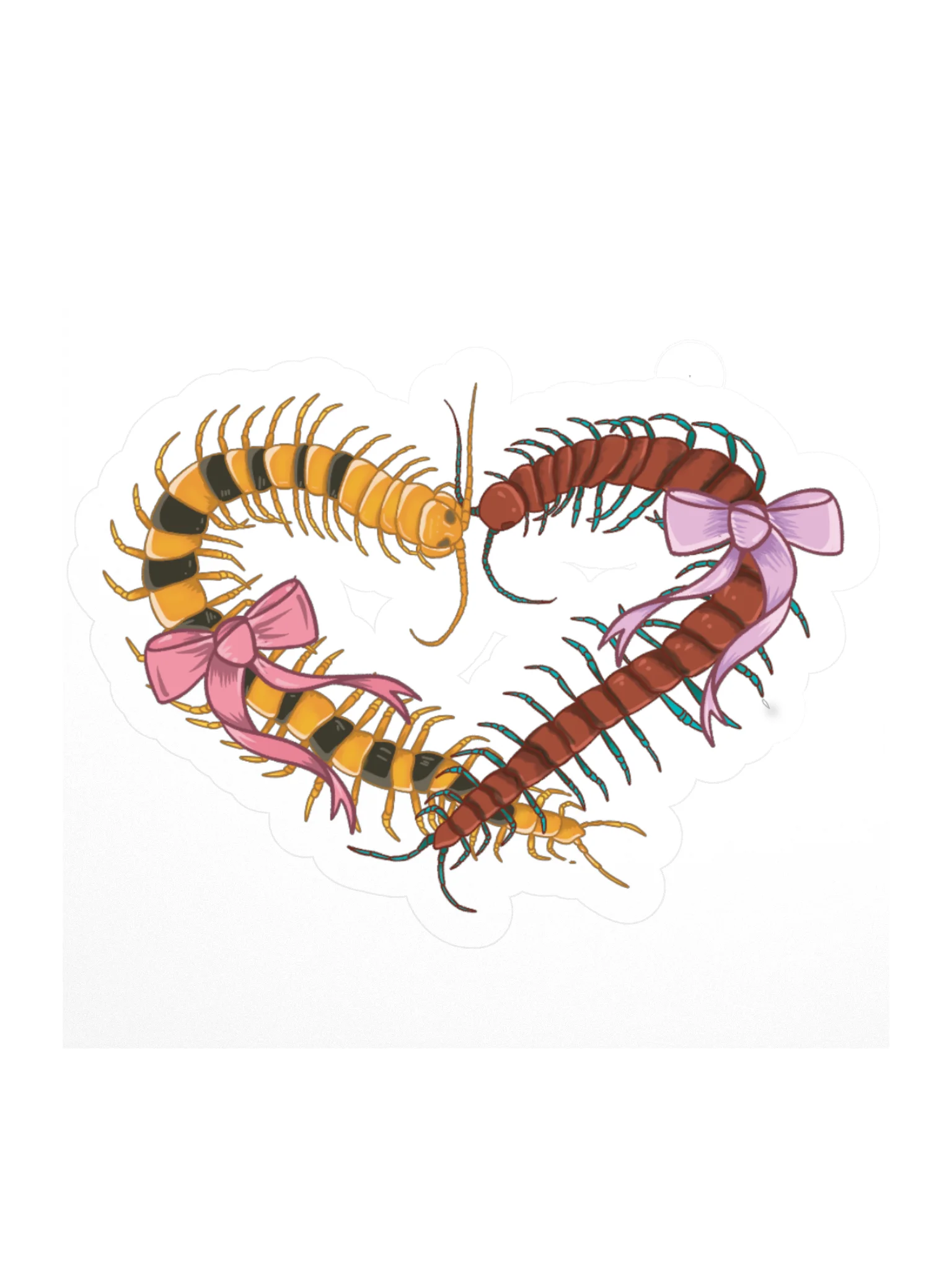 centipedes <3 sticker product image (3)