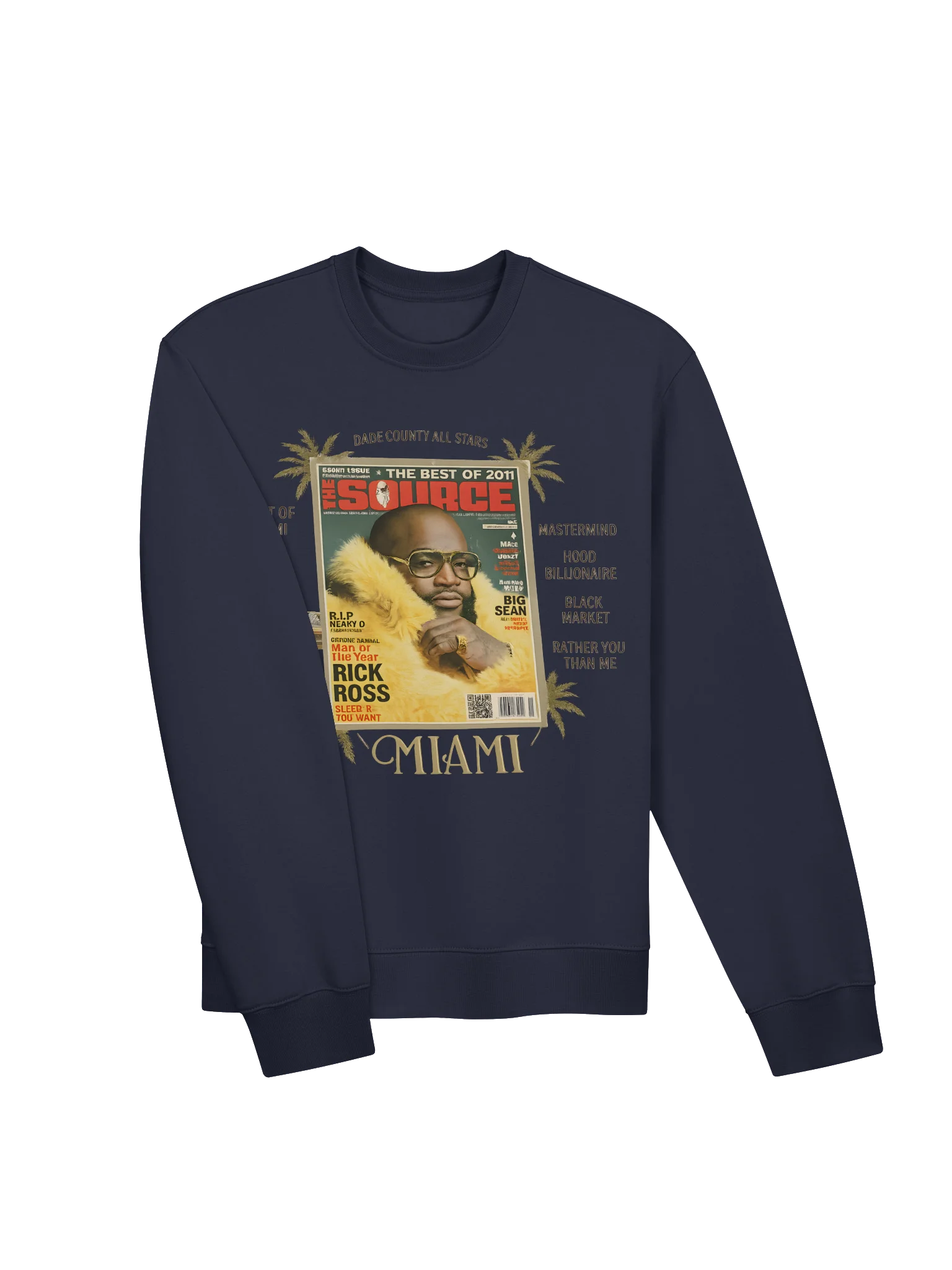 Rick Ross Miami Collage Oversized Sweatshirt product image (6)