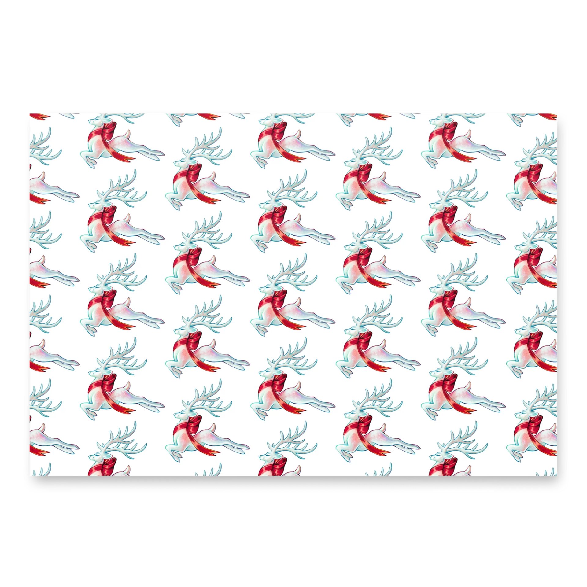 Deer Santa... | Gift wrapping paper set product image (2)