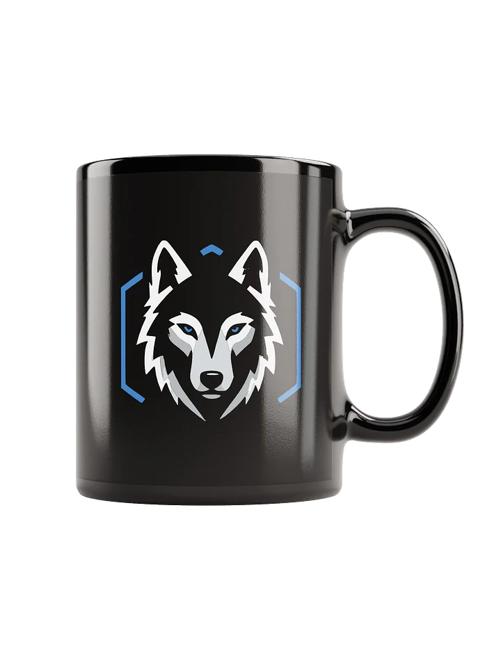 DevOpsPack Wolf Logo Black Glossy Mug product image (1)