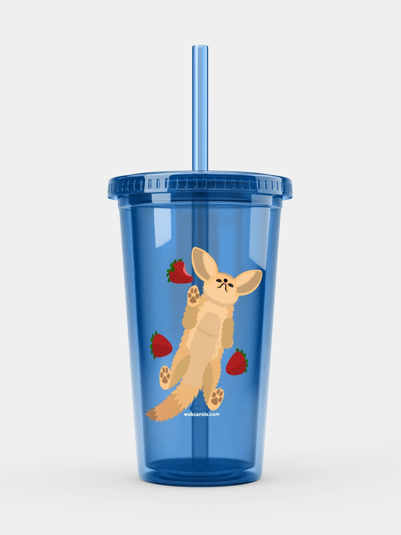Strawberry Fennec Transparent Tumbler product image (1)