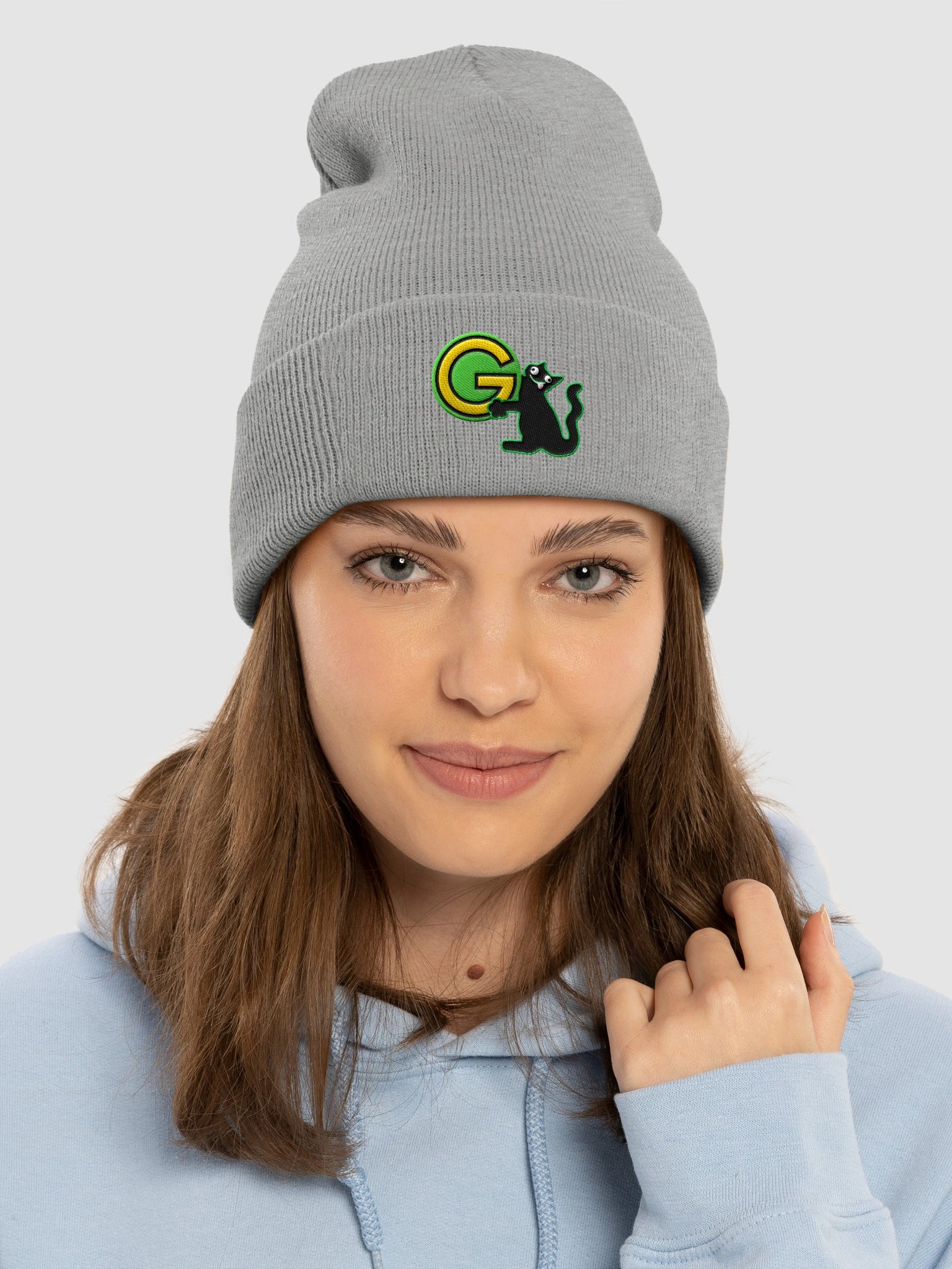 Cuffed Beanie - Derpcat With Logo product image (8)