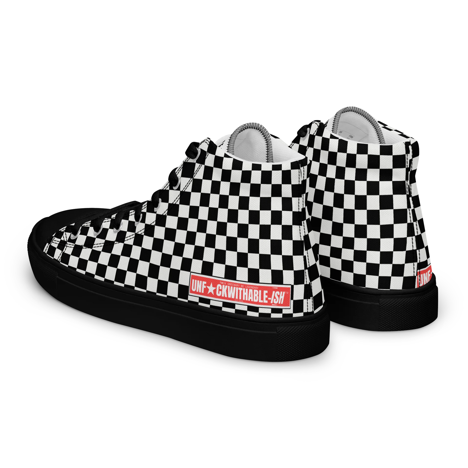 UNF★CKWITHABLE-ISH™ Women's Hand-made Streetwear Shoes Checkered product image (5)