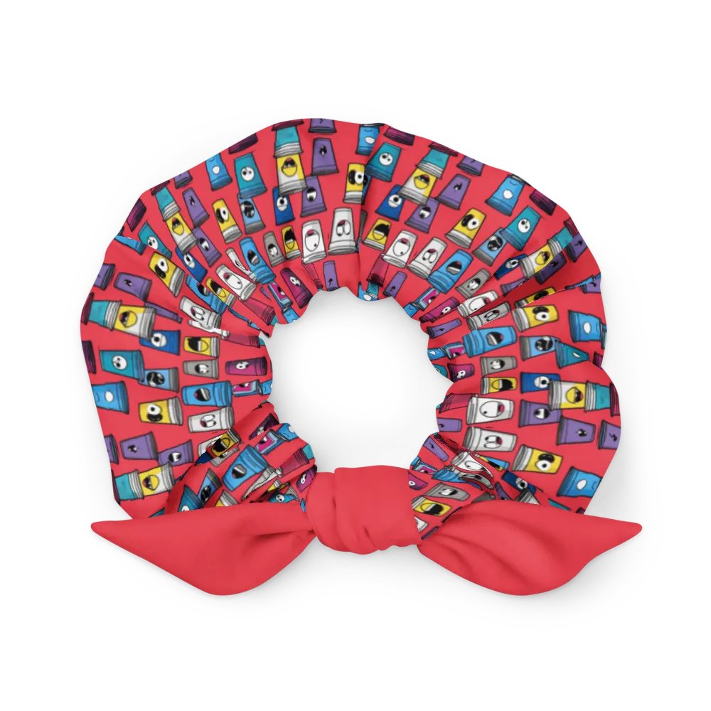 Whimsical Faces All-Over Print Scrunchie product image (1)