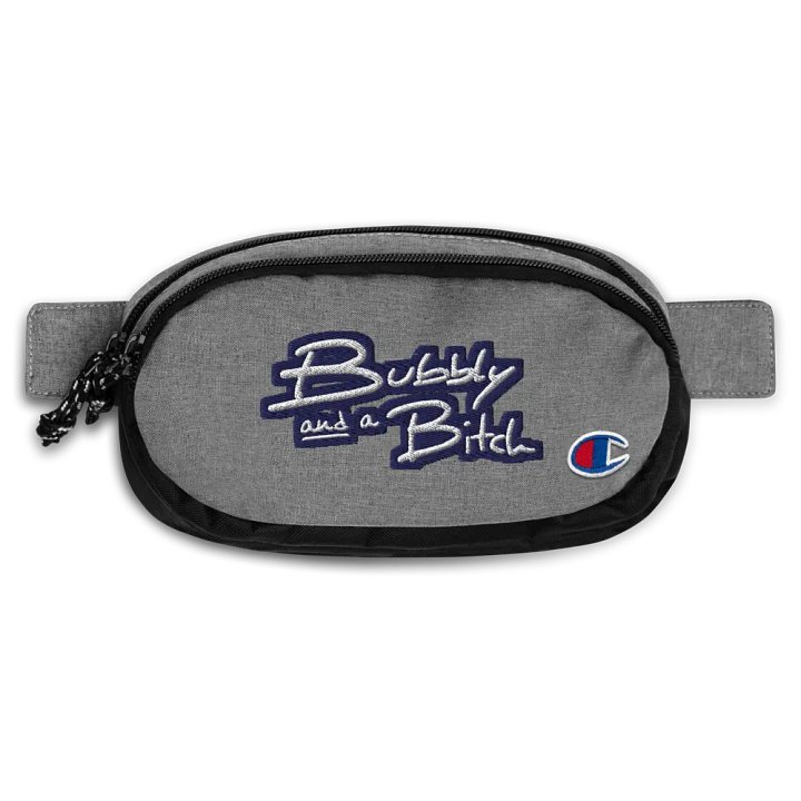 Bubbly and a B*tch (navy bubble design 2) champion fanny pack product image (1)