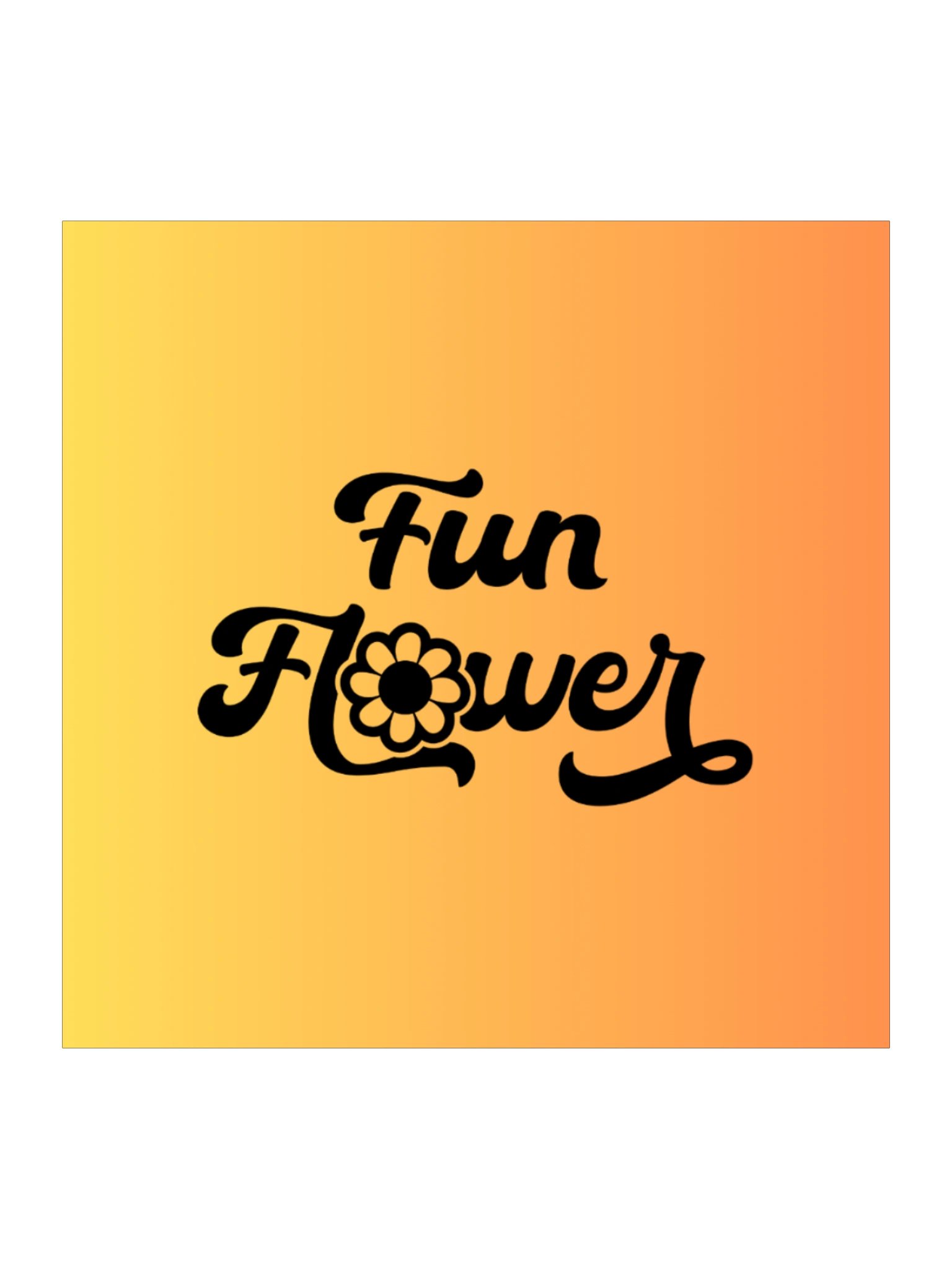 Orange Funflower Sticker product image (1)