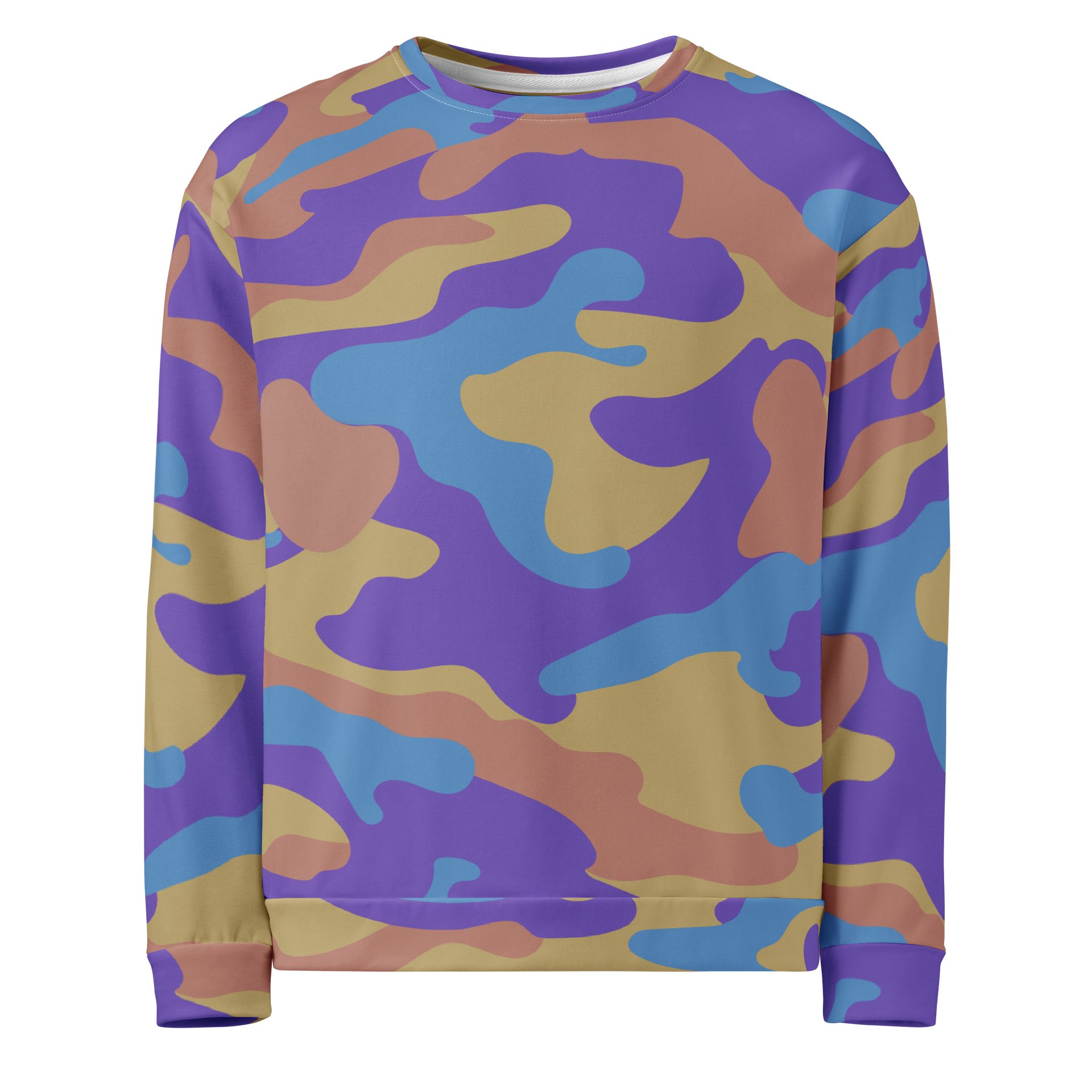 Pastel Camo Sweatshirt – Soft-Tone Streetwear Crewneck product image (1)