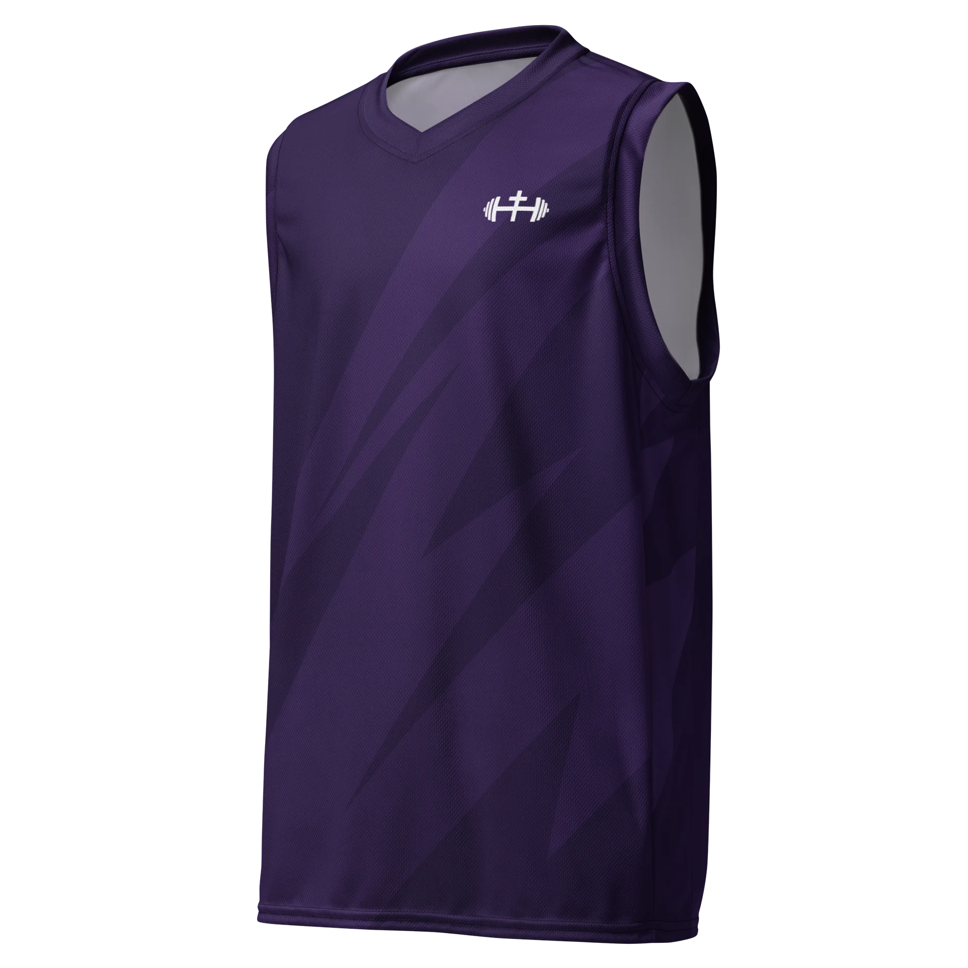 His House Performance V-Neck Muscle Tank - Blue Bolt product image (2)