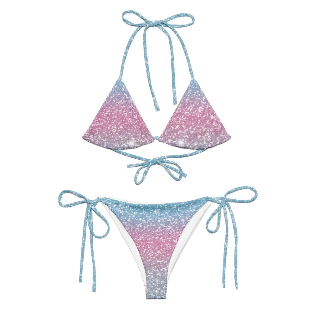 Glitter Unicorn Texture Design String Bikini (4) product image (1)