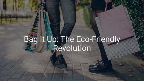 Did you know that using a tote bag can save approximately 1,000 plastic bags over its lifetime? That’s a major victory for ou...