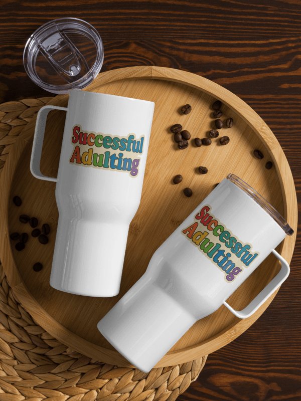 Successful Adulting Tumbler with Handle product image (2)