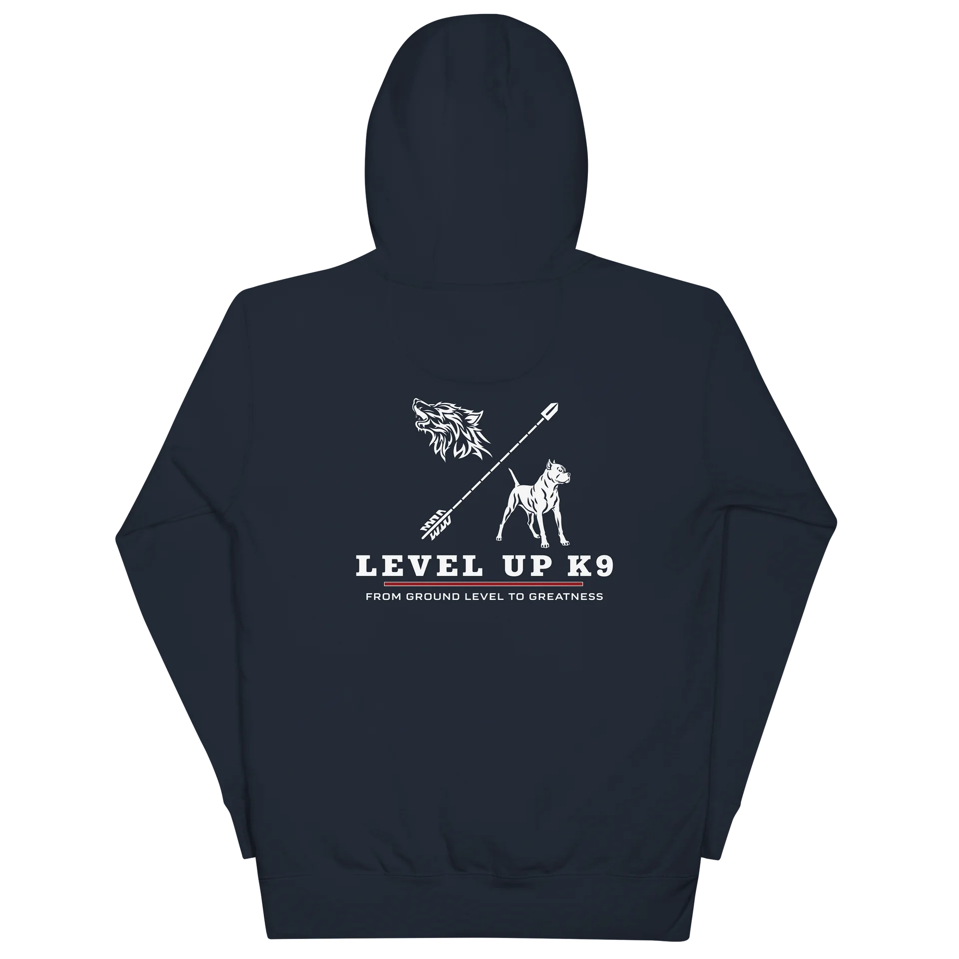 Level-UP K9 Standard Hoodie ( navy ) product image (6)