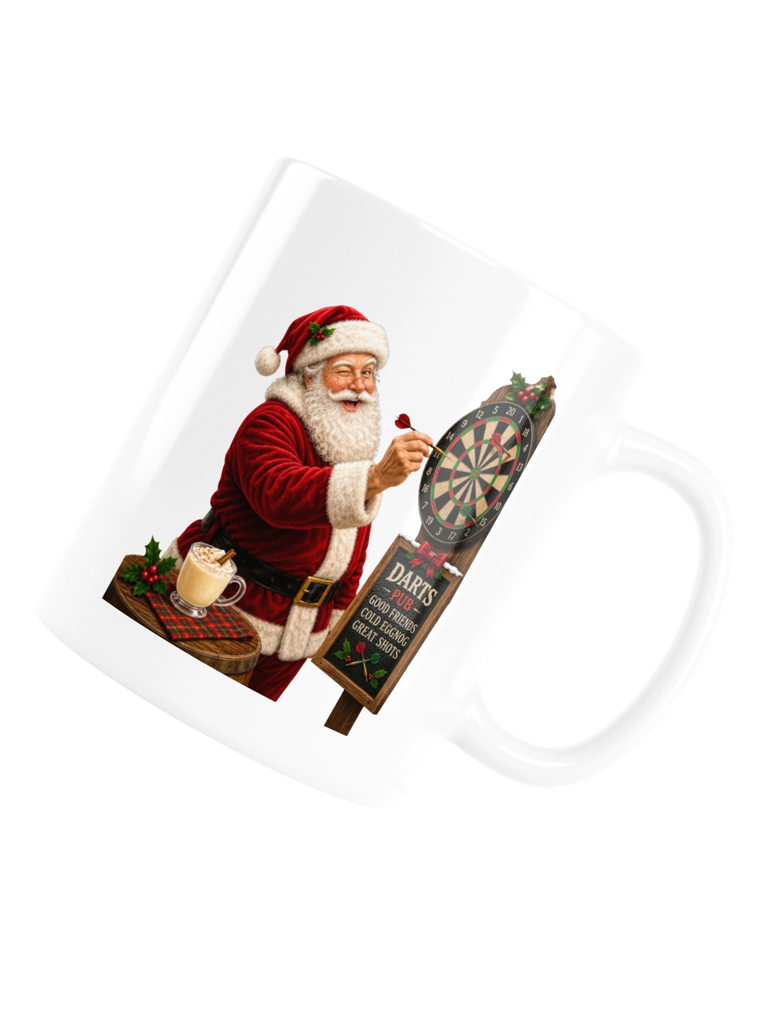 Santa’s off the clock—and aiming for the bullseye! Mug product image (17)