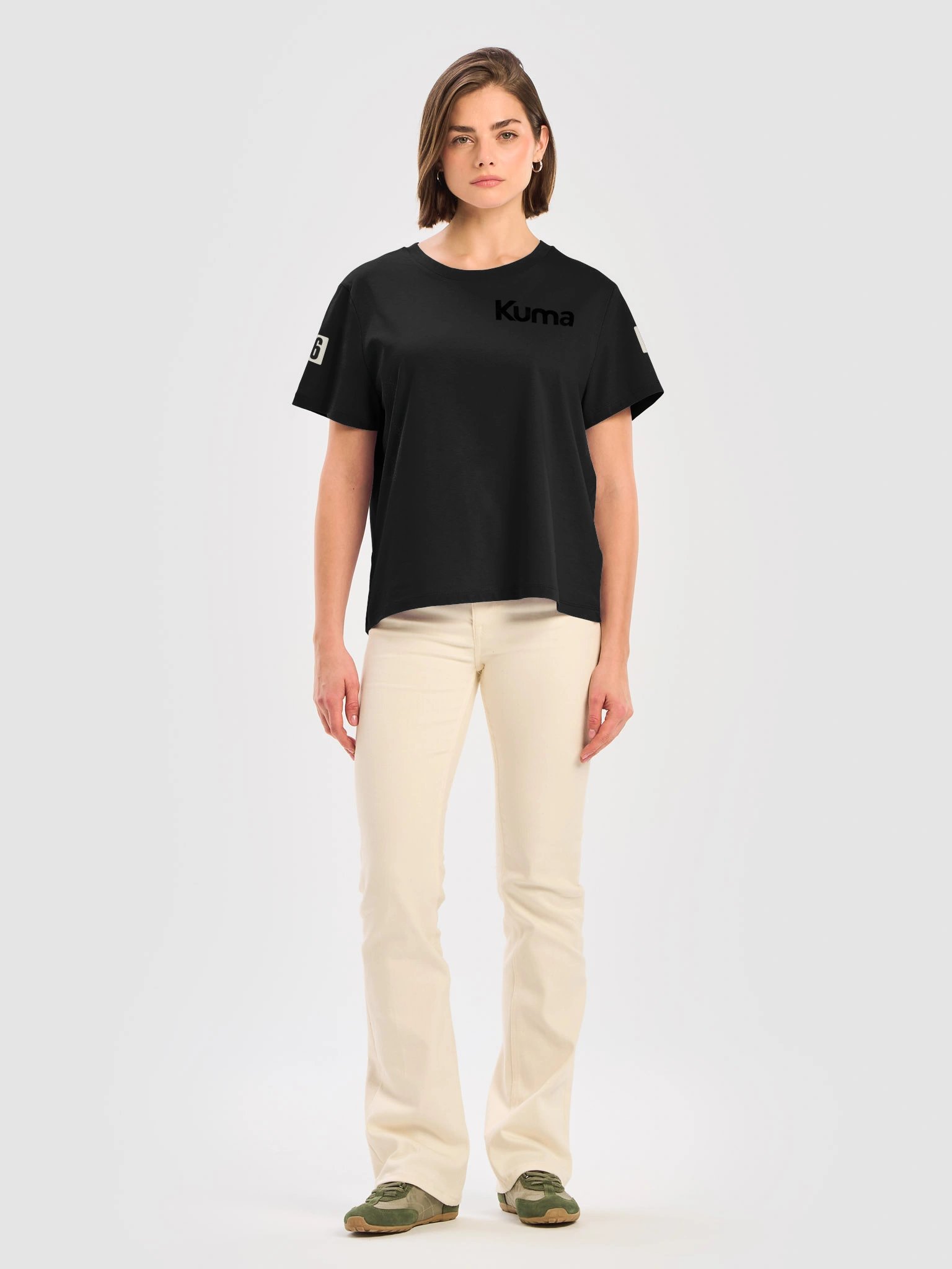 KUMA Women’s Organic Ribbed Neck T-Shirt product image (24)