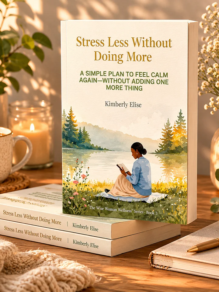 😇 Stress Less Without Doing More (Print) product image (1)
