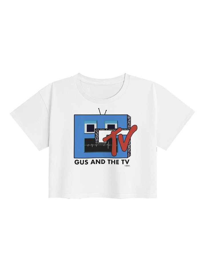 Gus and the TV - White Crop Top product image (1)
