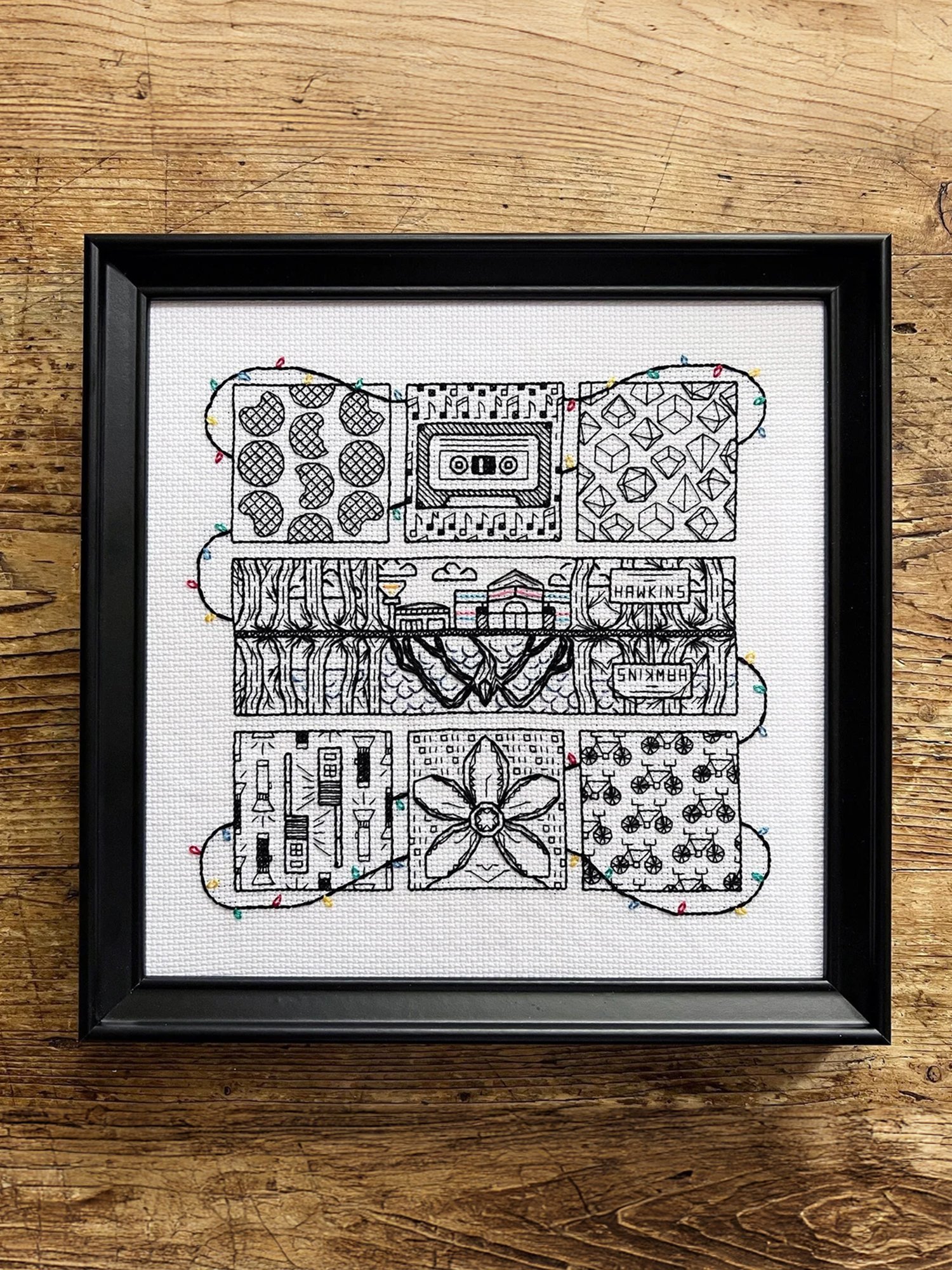 Strange Stuff • Blackwork Cross Stitch Pattern • PDF Digital Download product image (2)