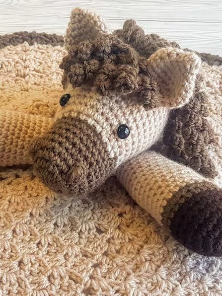 Horse Lovey Crochet Pattern Harry and Harriet Comforter PDF Pattern - Crafting Happiness product image (2)