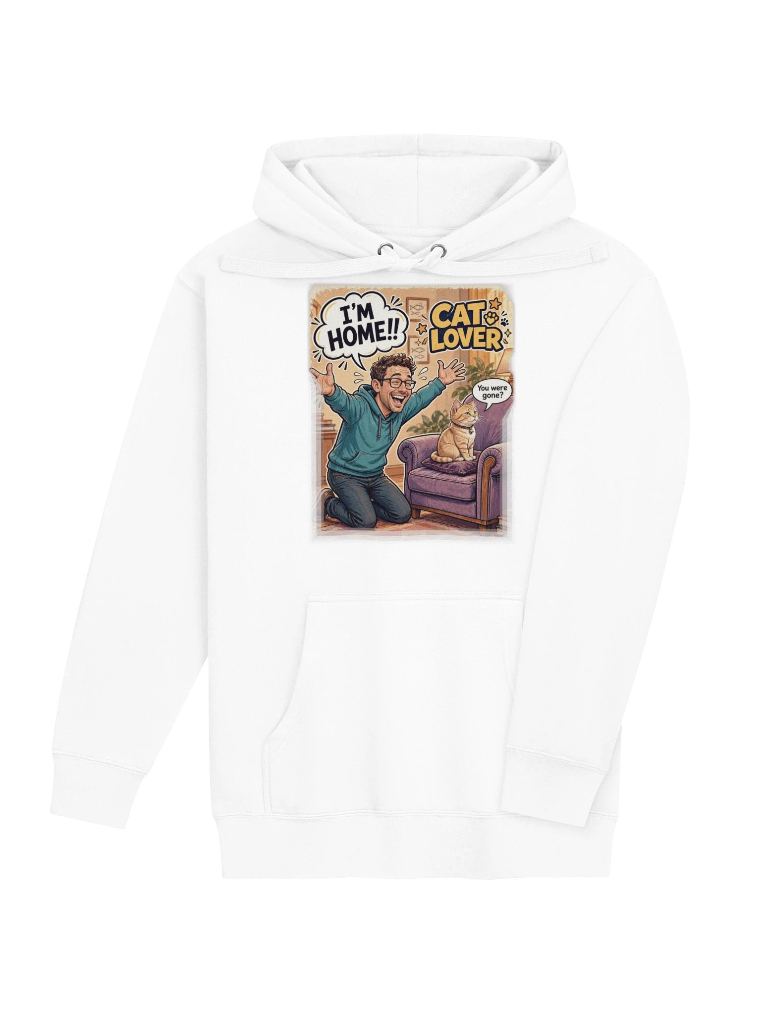 Cat Lover Cotton Heritage Unisex Premium Hoodie product image (7)
