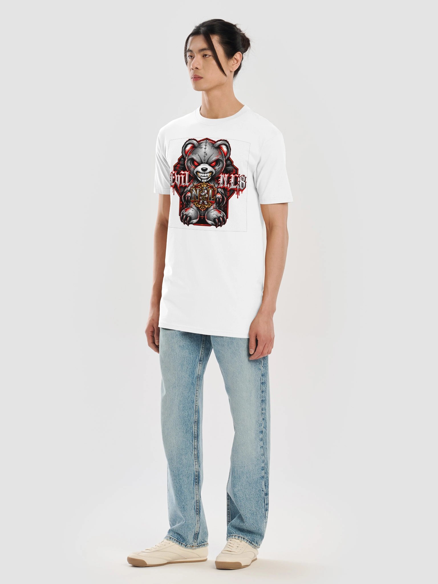 Gothic Bear Mascot Graphic Tee product image (7)