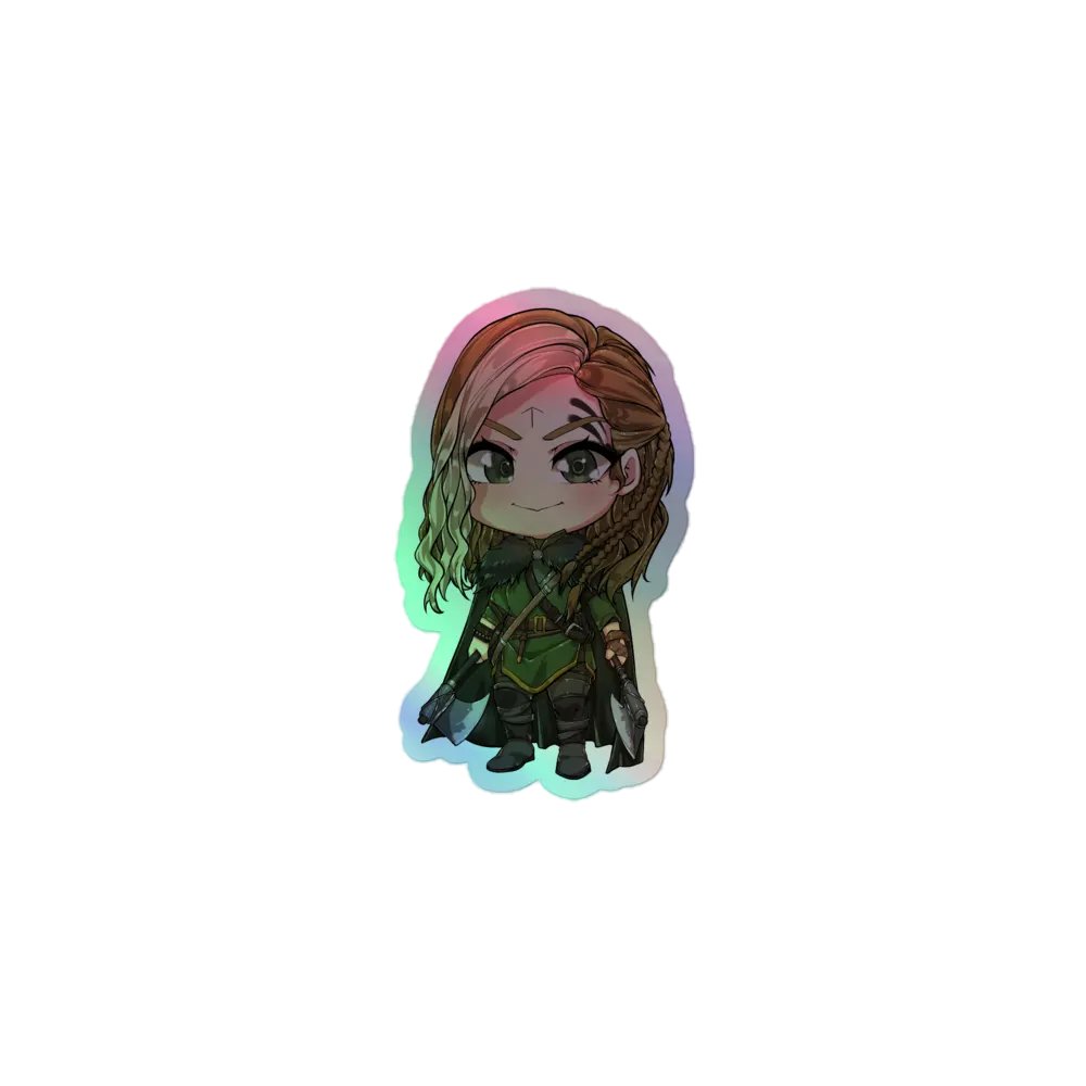 Queen Alpha Jen Character Holographic Sticker product image (1)