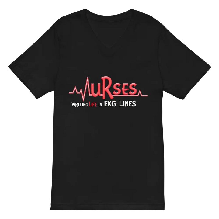 Life in EKG Lines V-Neck Tee product image (2)