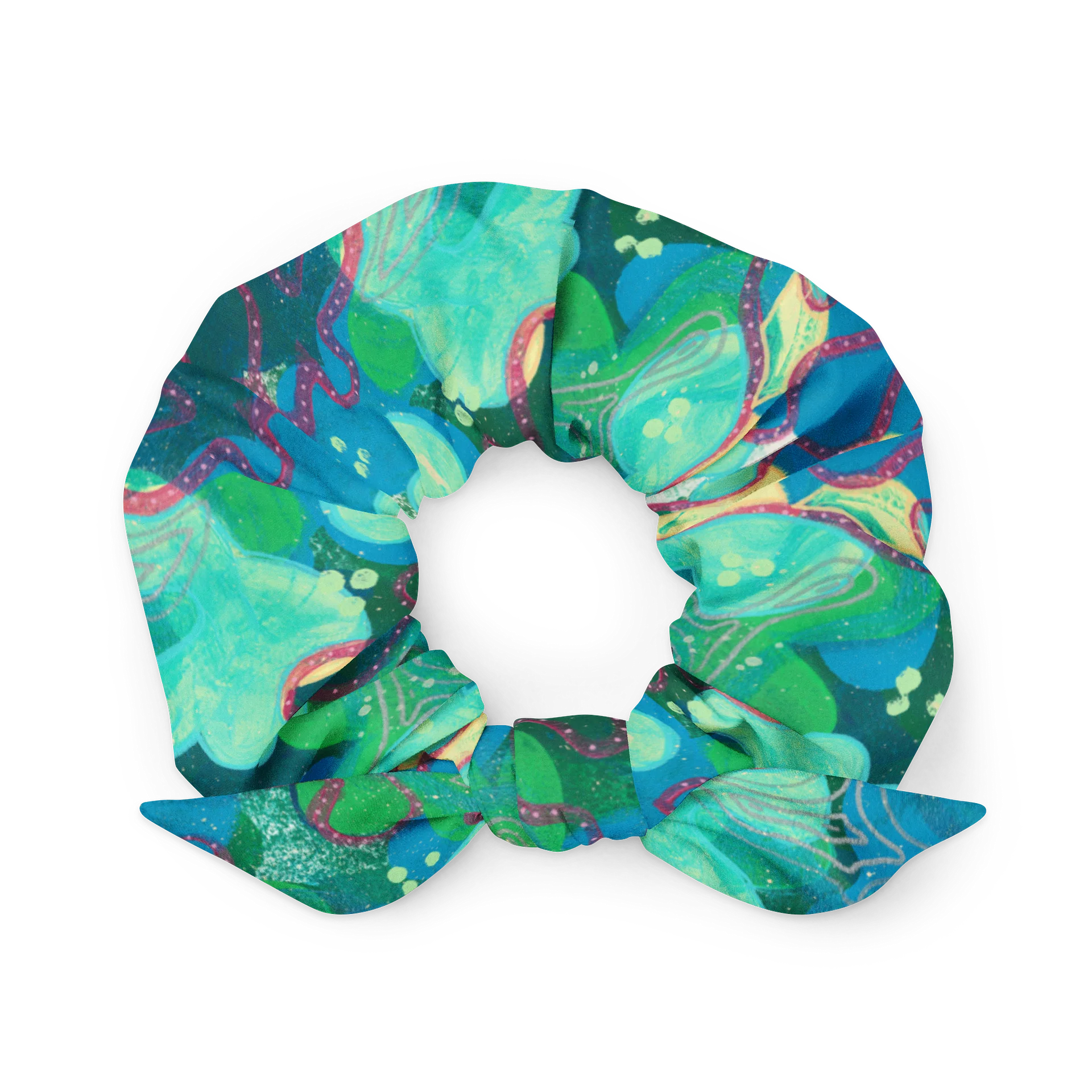 Lily Pad Blobs Scrunchie product image (1)