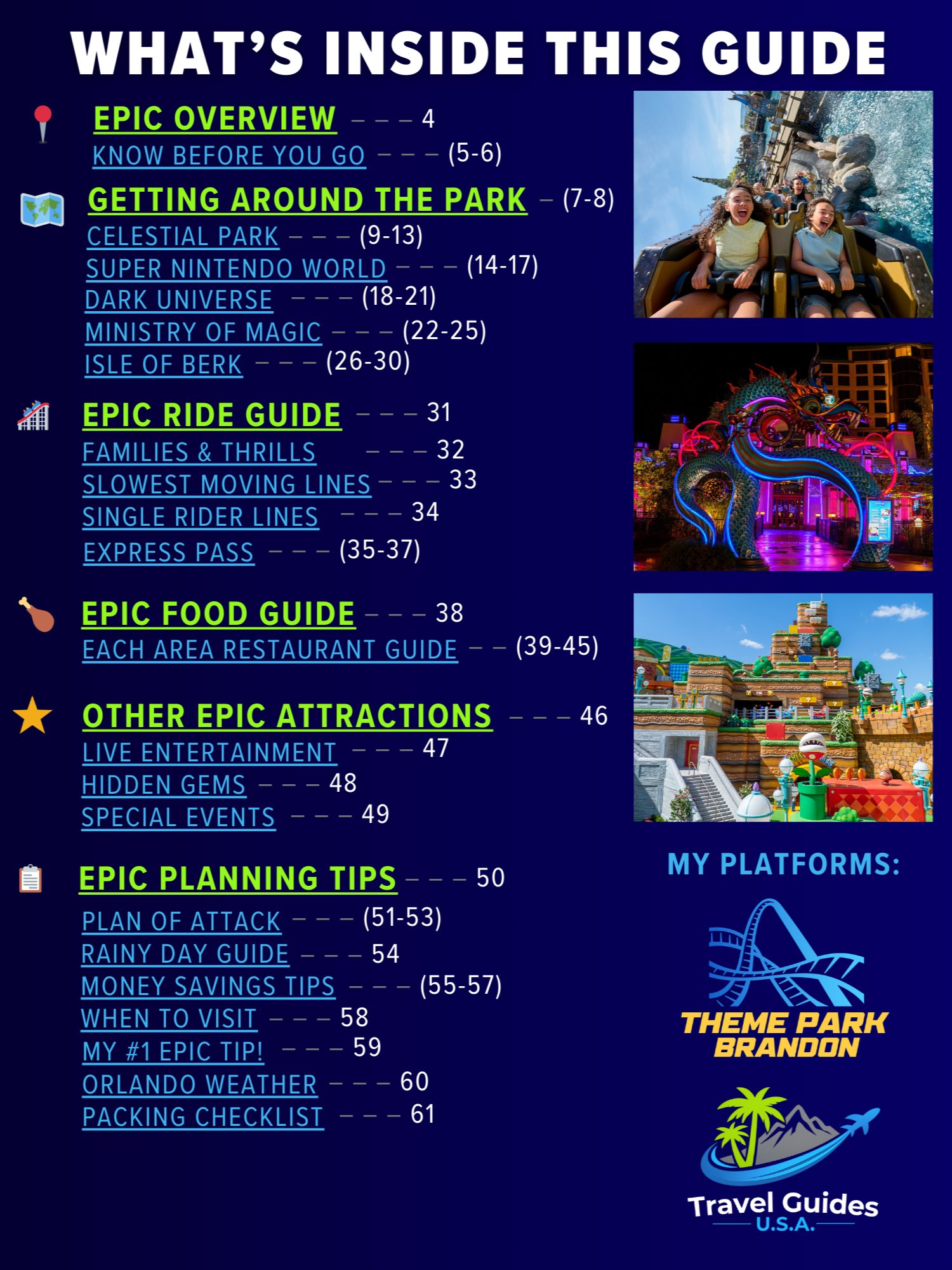 Universal Orlando Guide Bundle 2026 | All 3 Parks Printable Digital PDFs, Instant Download product image (12)