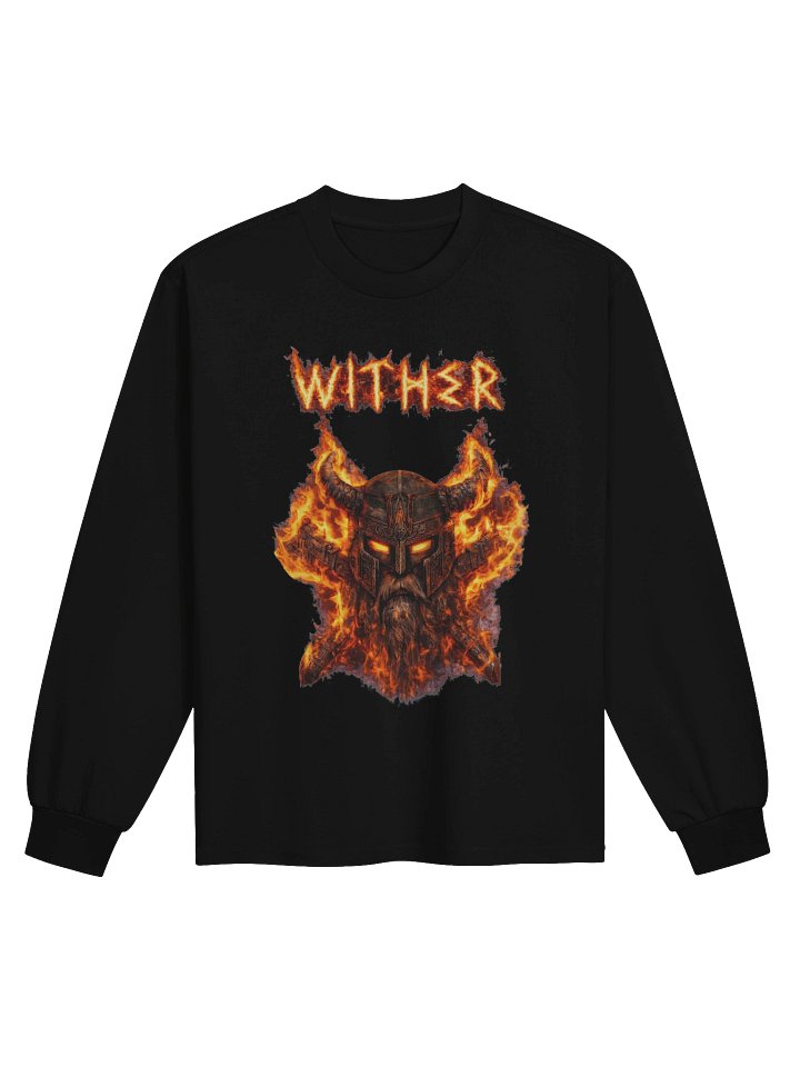 Wither Fire, Unisex, Heavy Duty, Long-Sleeved Shirt. product image (1)