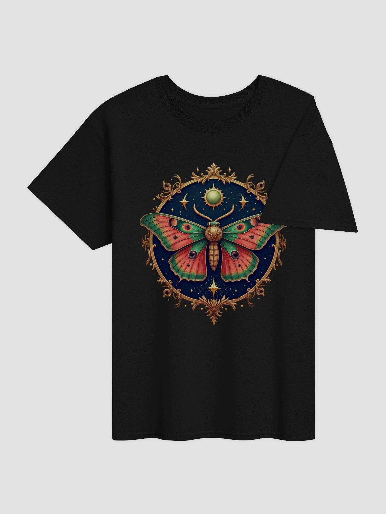 Mystical Moth with Celestial Sun and Stars Design product image (5)