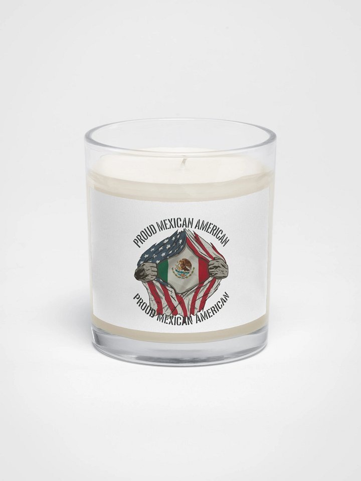 Proud Mexican American Flag Ripping Patriotic Soy Wax Candle product image (1)