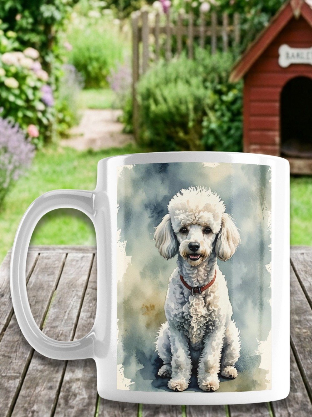 White Poodle | Dog Coffee Mug product image (1)