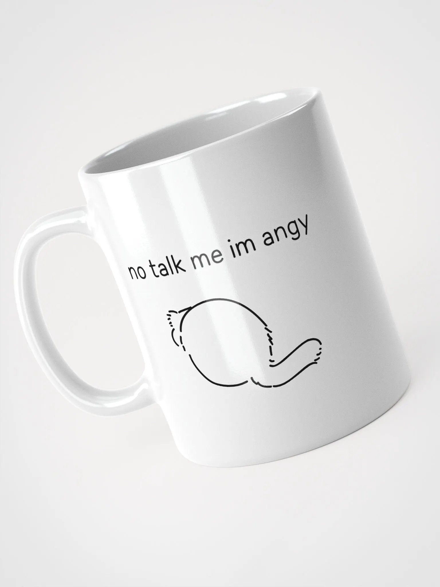 No Talk Manul Angy - White Mug product image (8)