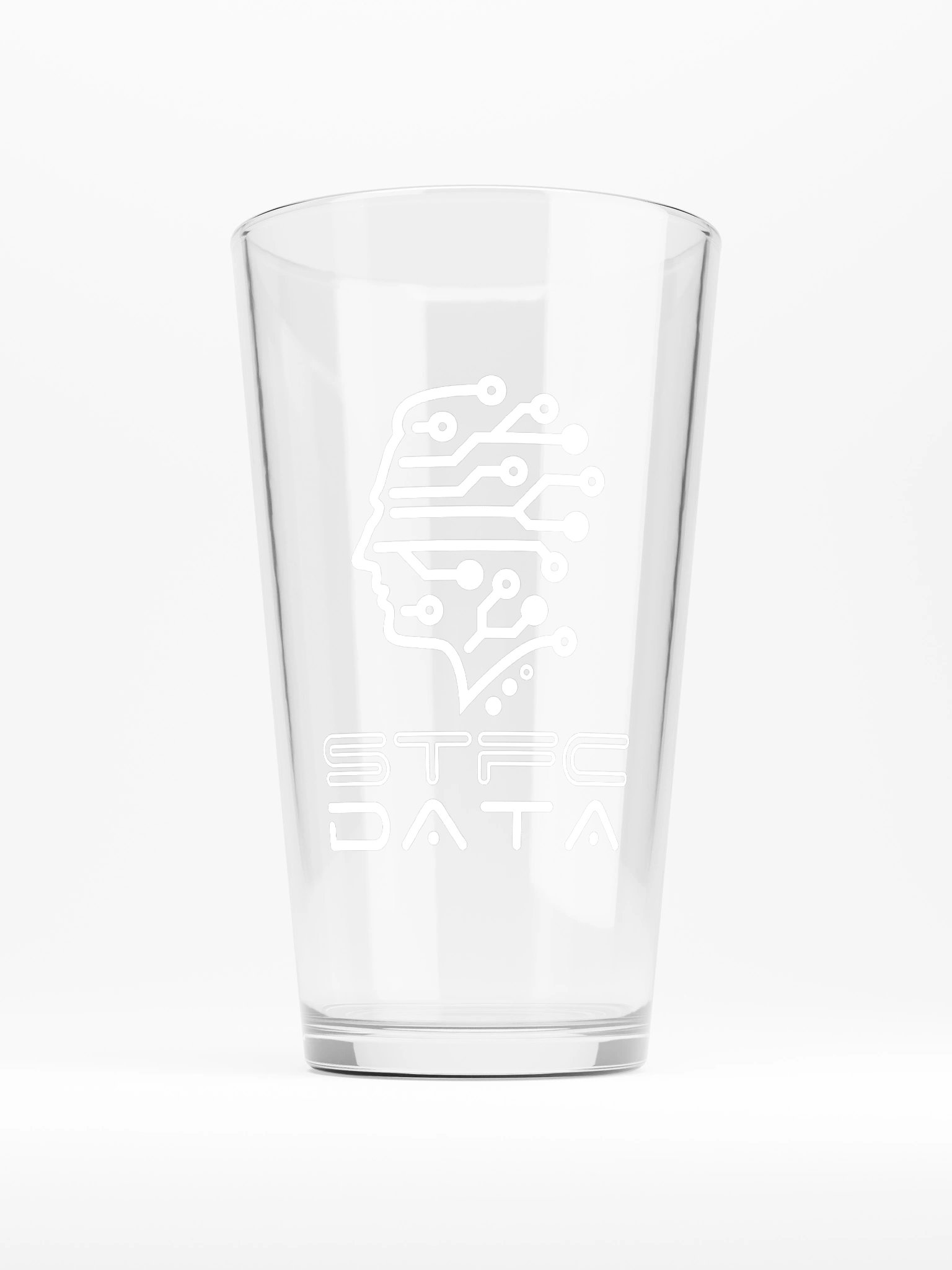 Glas | STFC Data Logo - weiß product image (1)
