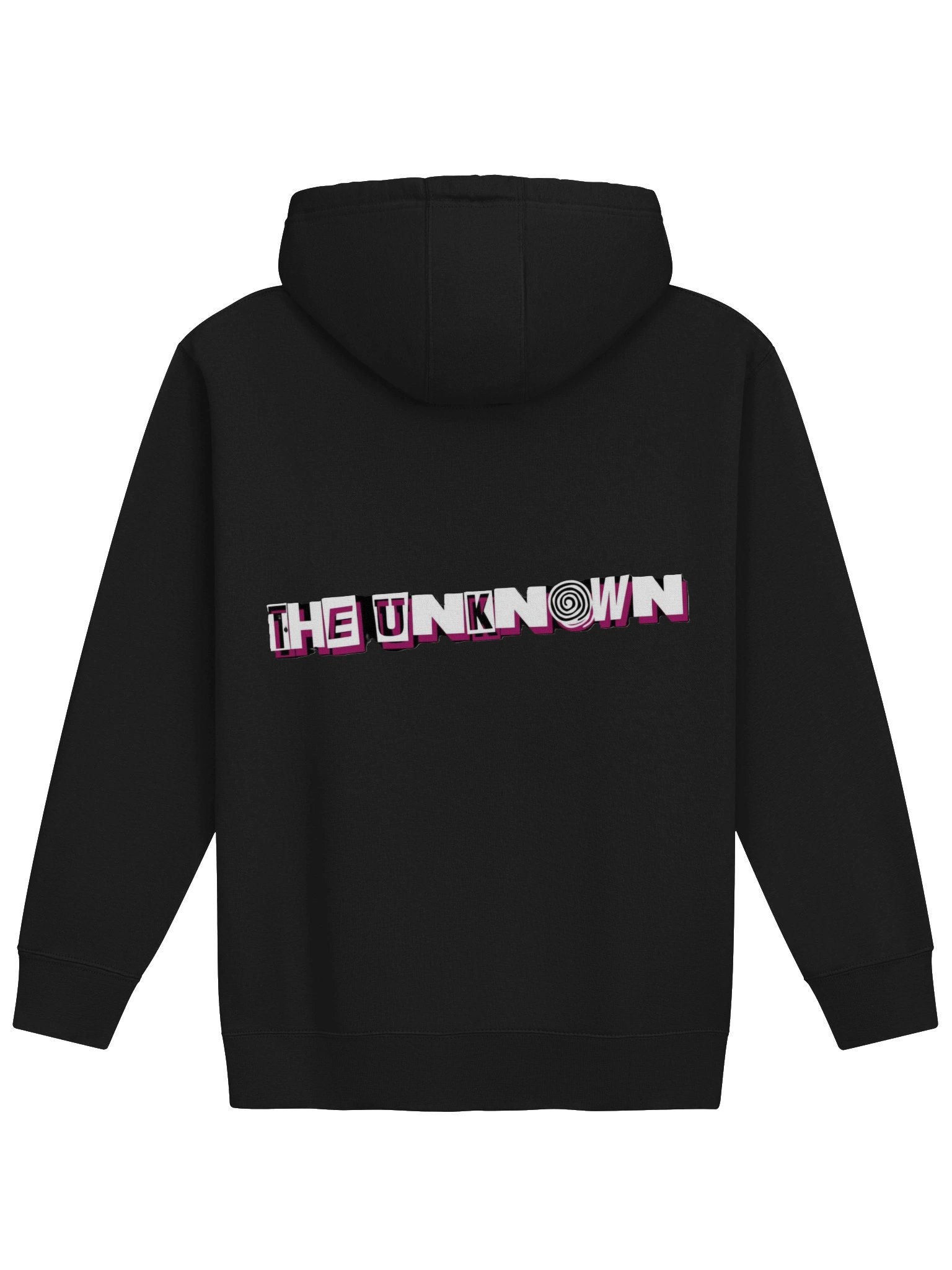 The Unknown basic black band hoodie double sided product image (2)