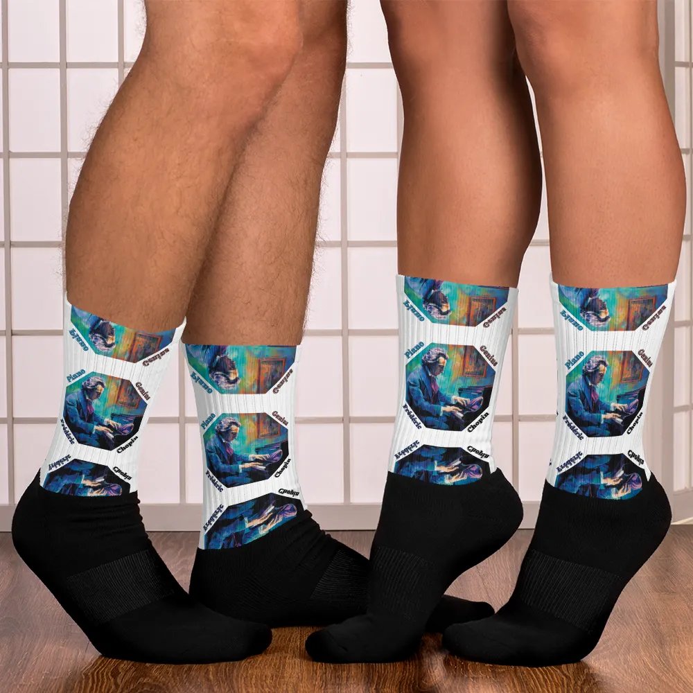 Frédéric Chopin [Playing Piano] - Piano Genius | Socks product image (7)