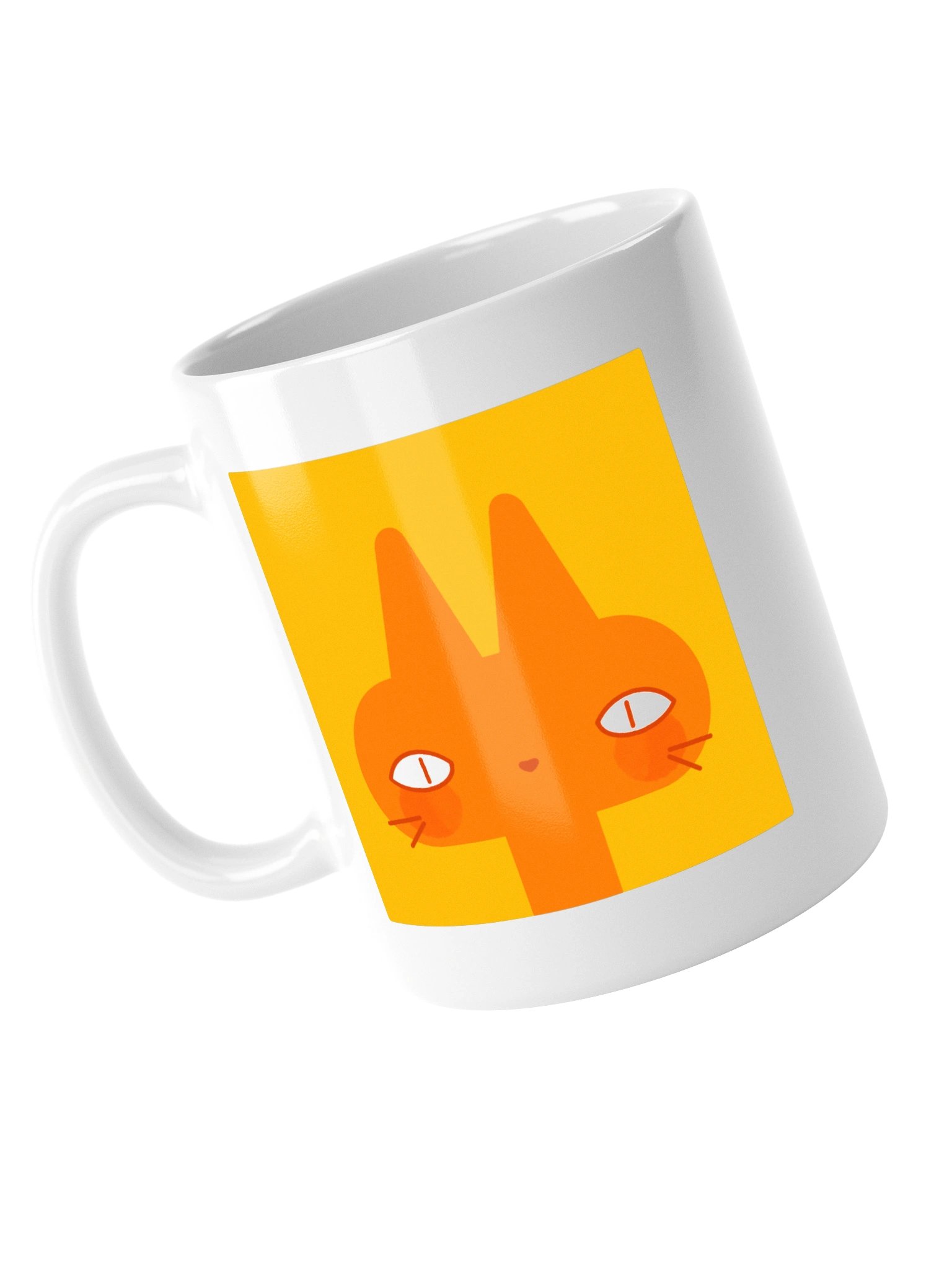 Neon Orange Cat Mug product image (9)