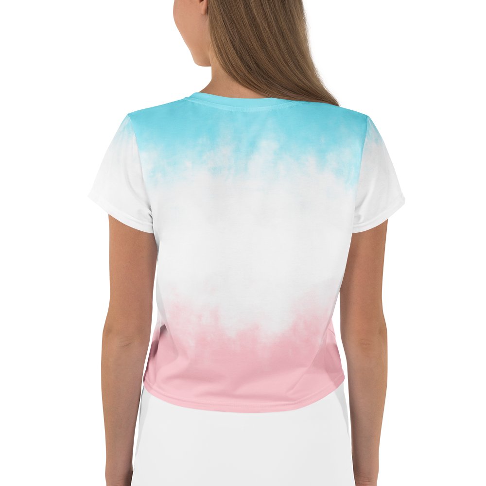 Floral Flamingo Watercolor Crop Tee product image (2)