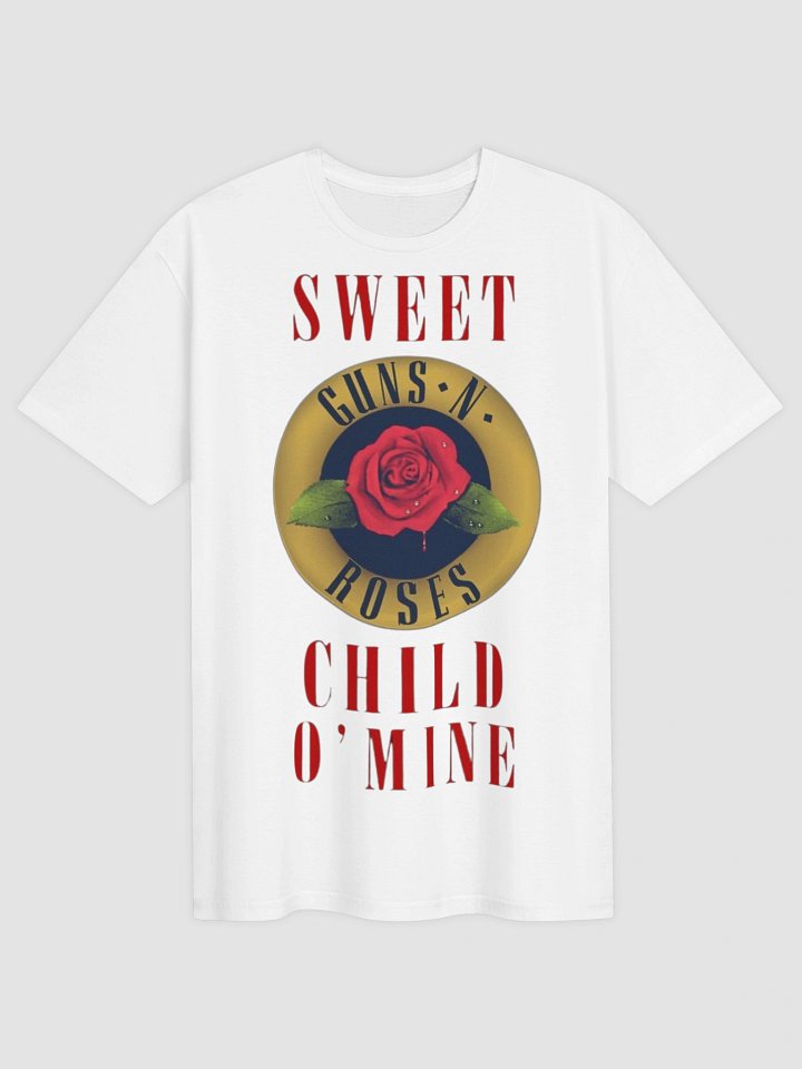Guns N' Roses Sweet Child O' Mine T-Shirt | Red Rose GNR Logo Graphic Tee | Appetite for Destruction Classic Rock Band Shirt product image (1)