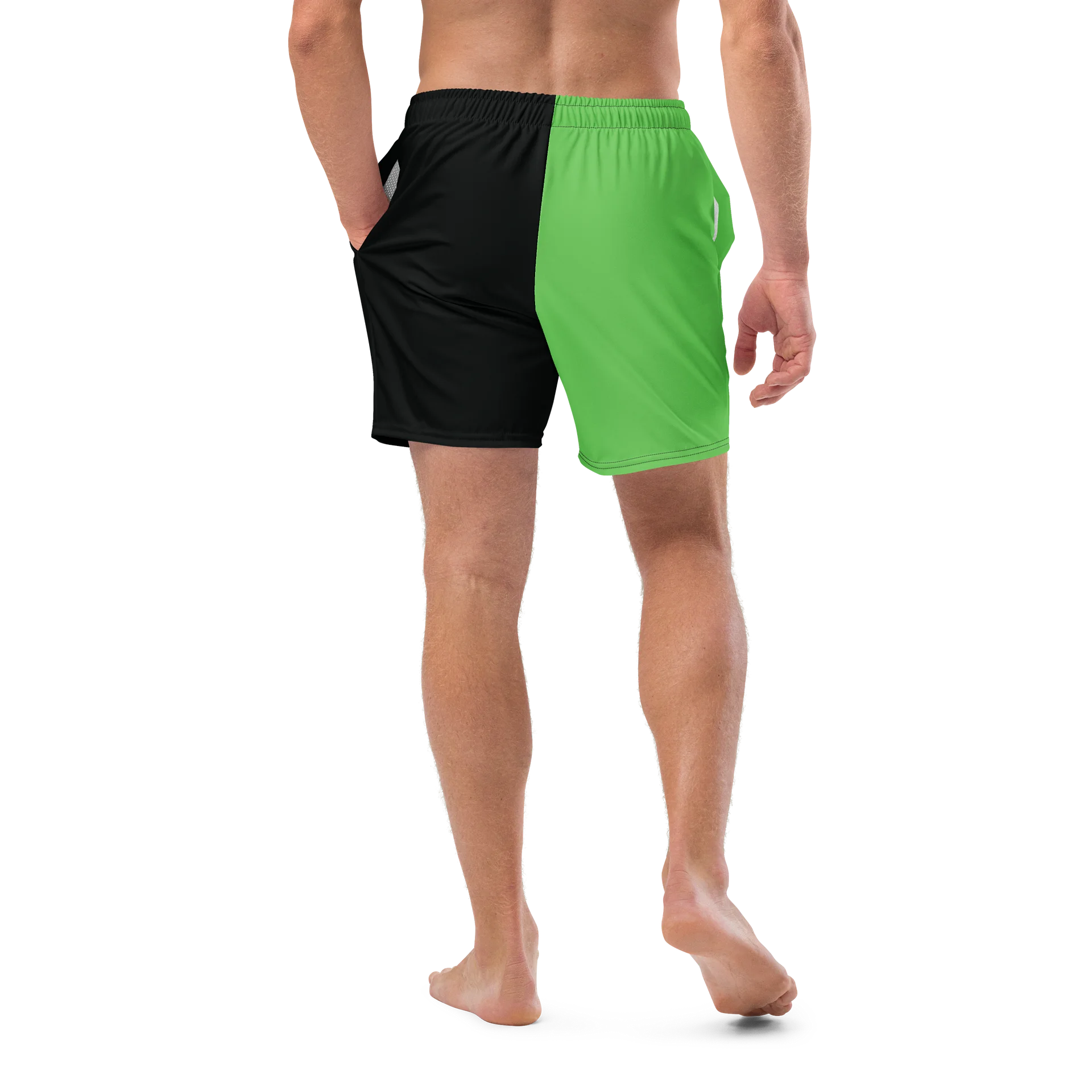 DANGER! - Black/Green Swim Trunks product image (10)